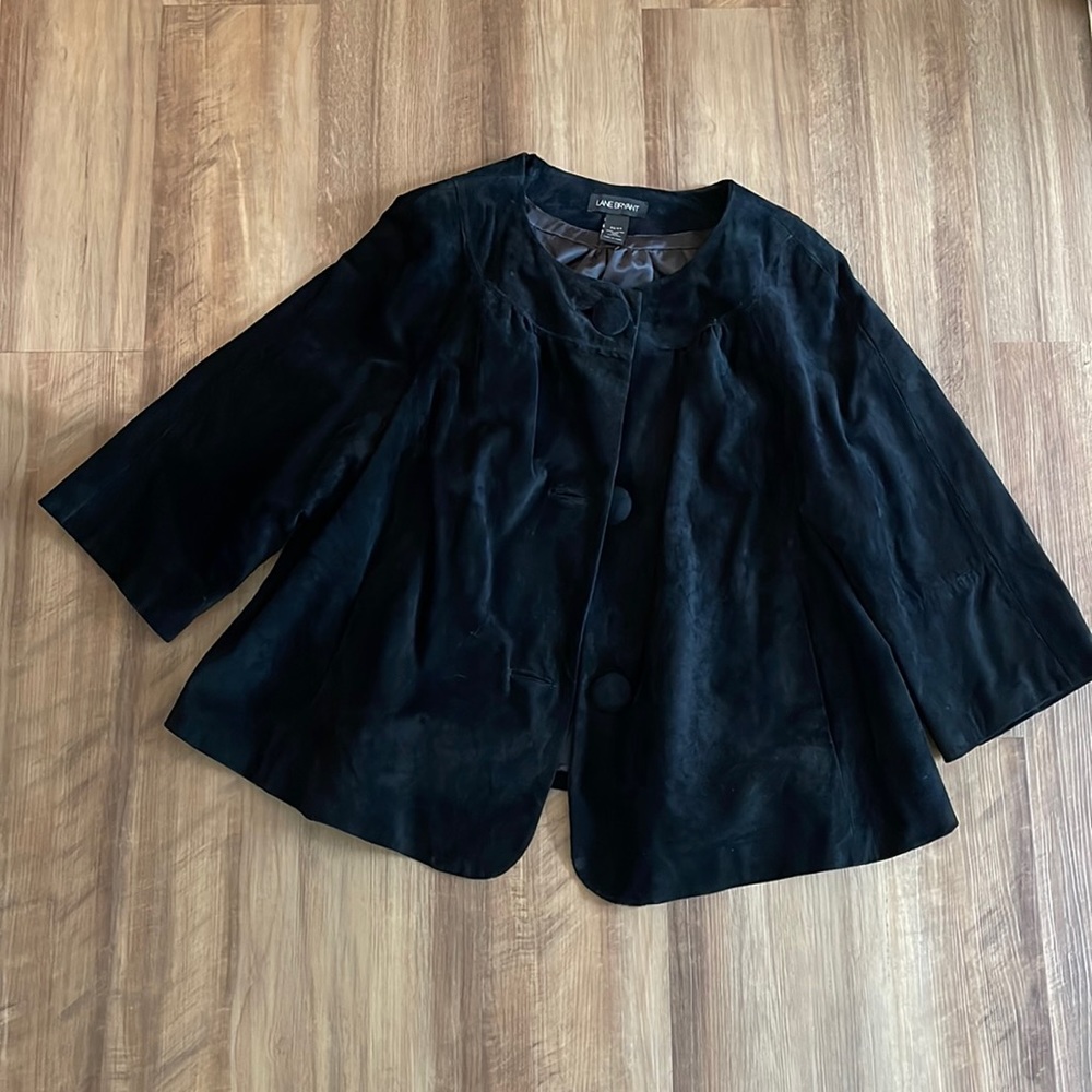 100% Leather Jacket Plus Size 22 24 Lane Bryant